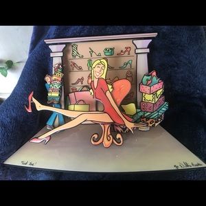 Debbie Brooks 3D acrylic art Shoe Biz